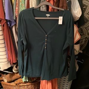 Old Navy Long Sleeve Slim Fit Henley